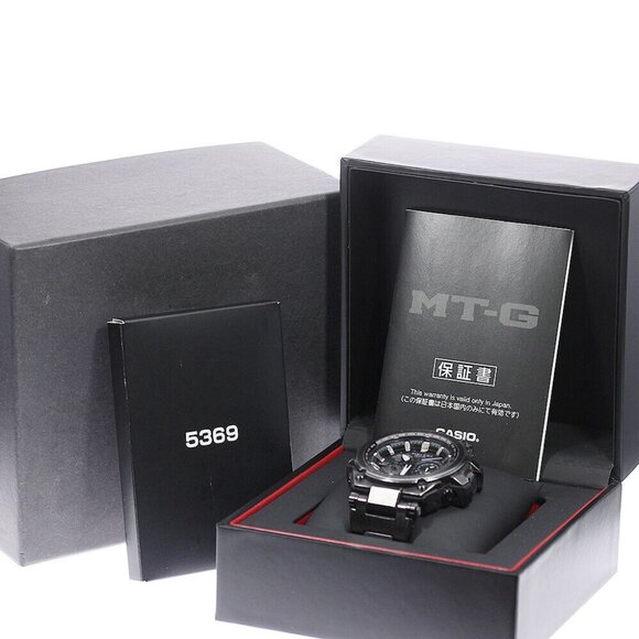 CASIO G-SHOCK MTG-S1000V-1AJF Date black Dial Solar Powered Radio Men's_713786